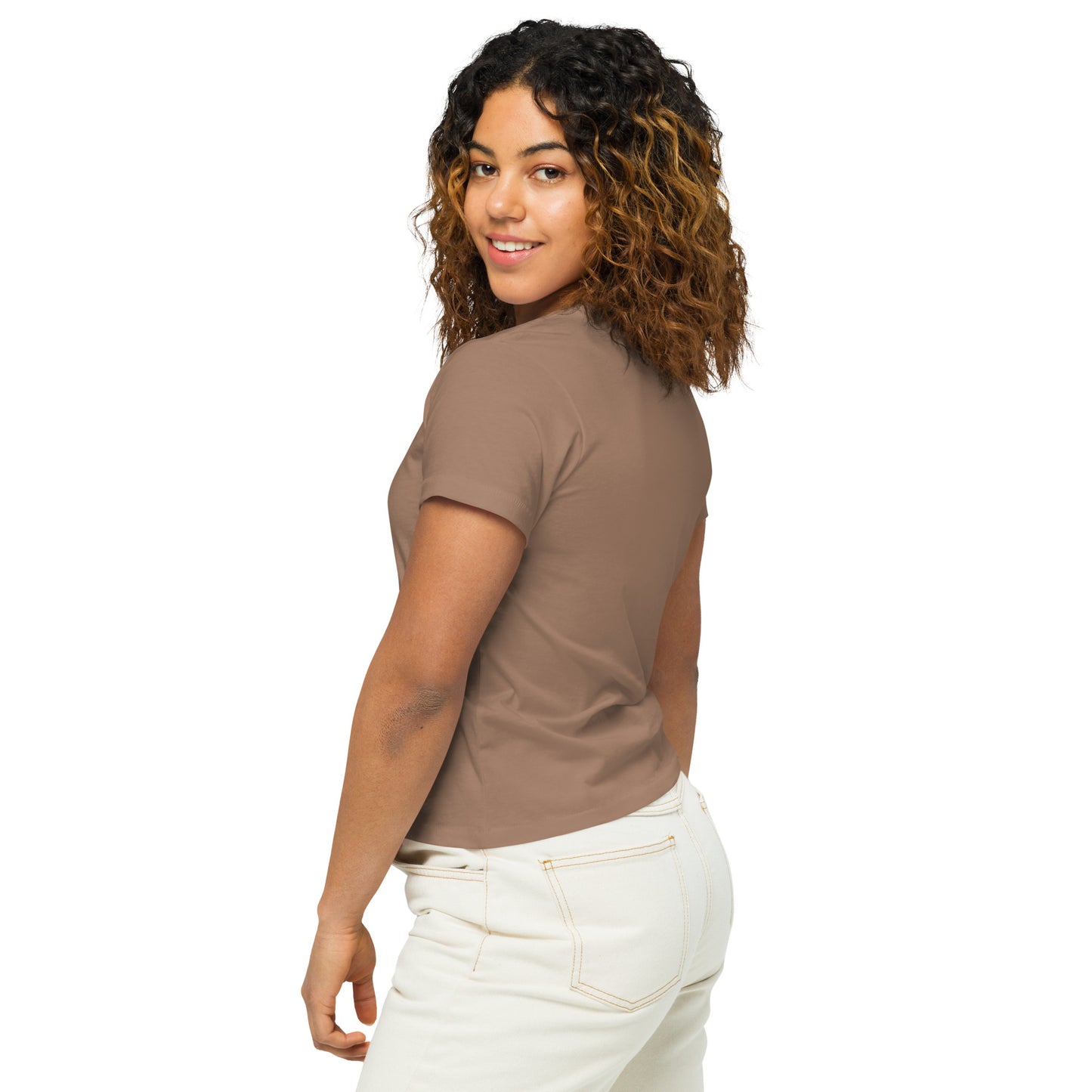 R F Women’s high-waisted t-shirt