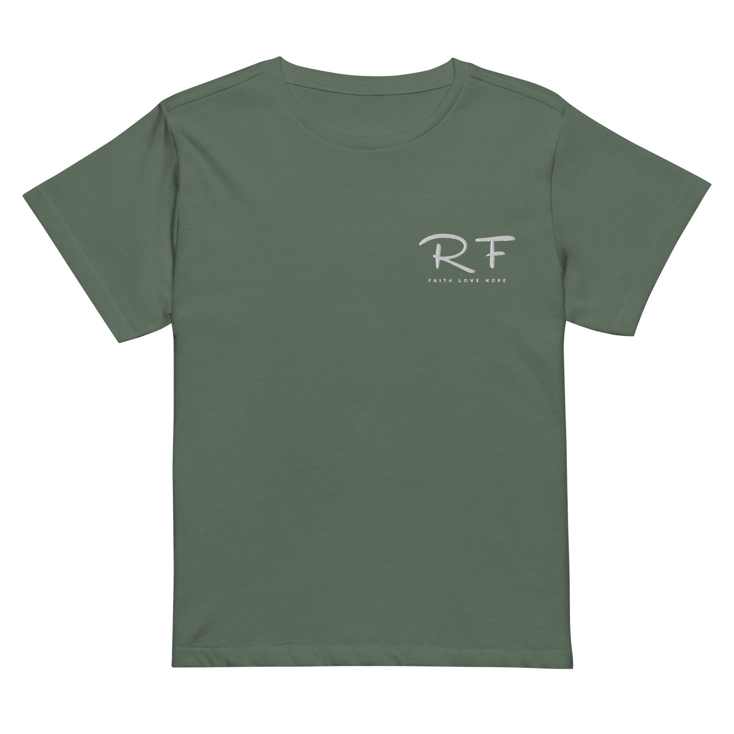 R F Women’s high-waisted t-shirt